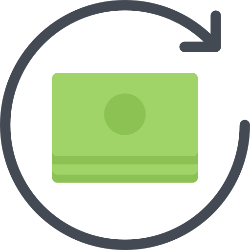 Refund Coloring Flat icon