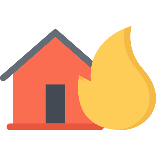 ogień Coloring Flat ikona