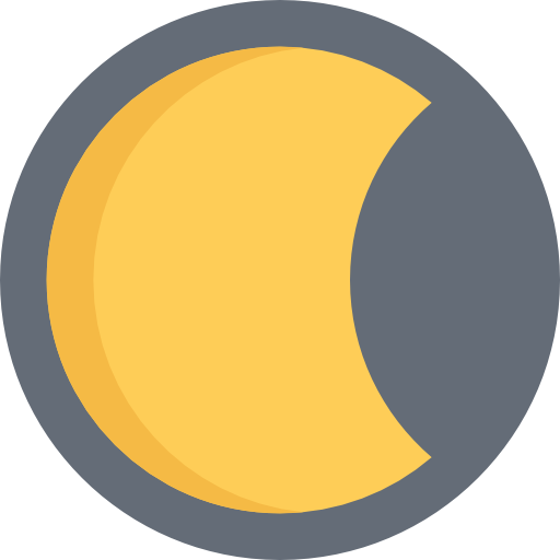 halbmond Coloring Flat icon