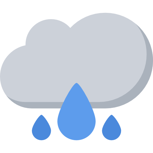 Rain Coloring Flat icon