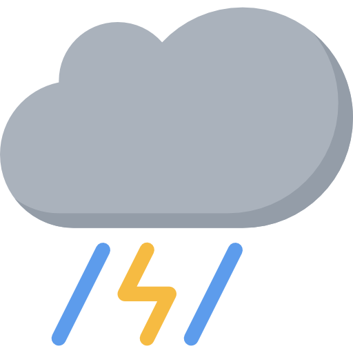 Storm Coloring Flat icon