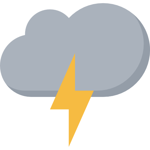 Storm Coloring Flat icon