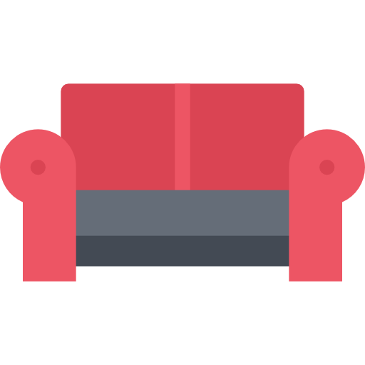 sofá Coloring Flat icono
