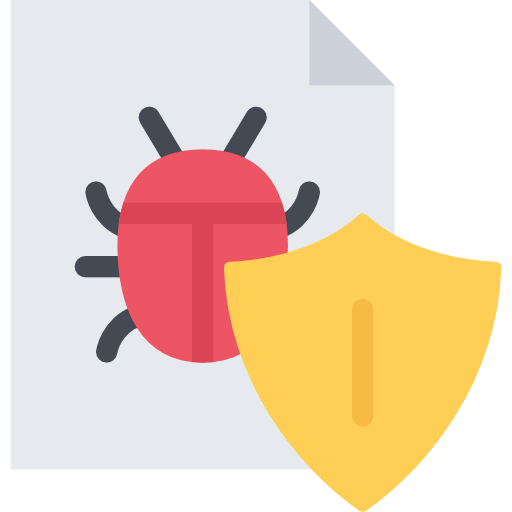 antivirus Coloring Flat icon