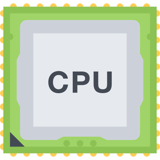 cpu Coloring Flat icon