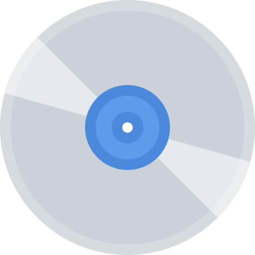 compact disc Coloring Flat icon