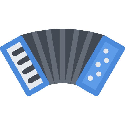 accordeon Coloring Flat icoon
