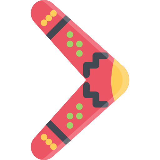 Boomerang Coloring Flat icon