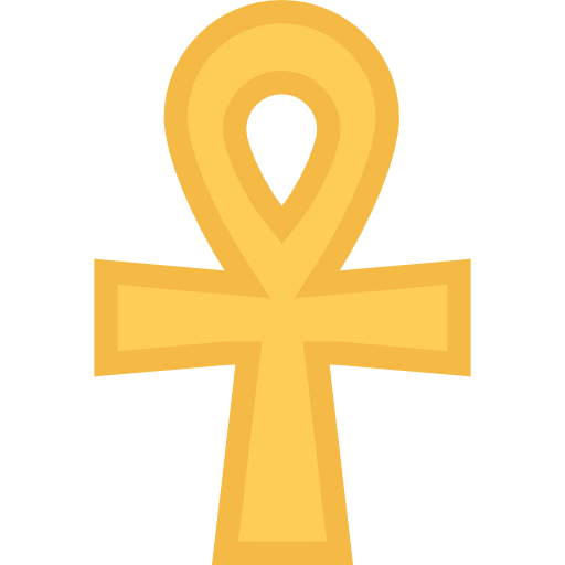 ankh Coloring Flat icon