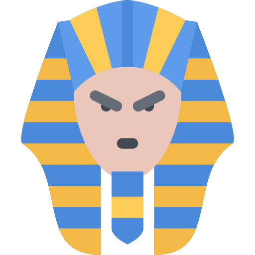 Pharaoh Coloring Flat icon
