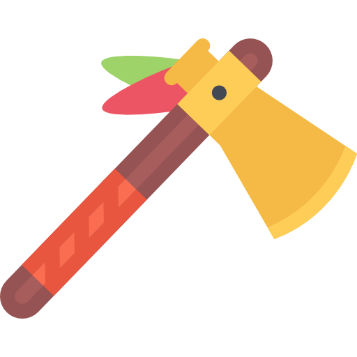 tomahawk Coloring Flat icoon