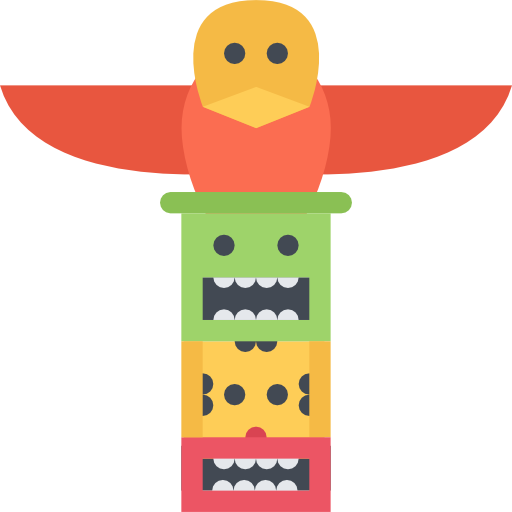 totem Coloring Flat icon