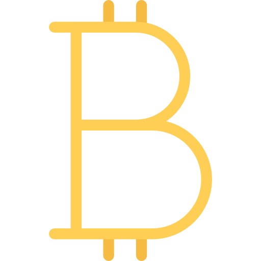 ビットコイン Coloring Flat icon