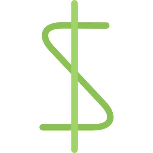dólar Coloring Flat icono