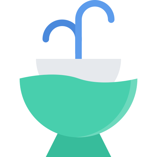 Fountain Coloring Flat icon
