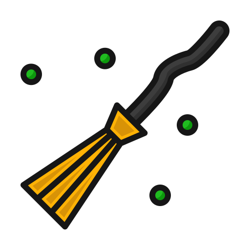 Broomsticks Generic Outline Color icon