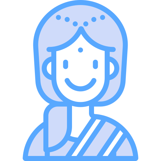 인도 여성 Generic Blue icon