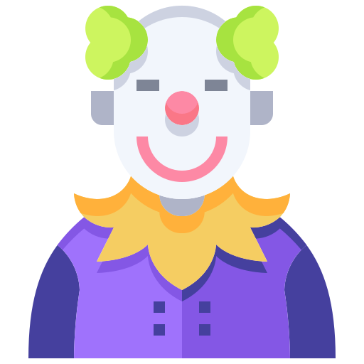 clown Justicon Flat icona