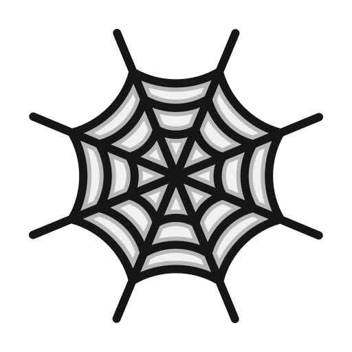 Spiderweb Generic Outline Color icon