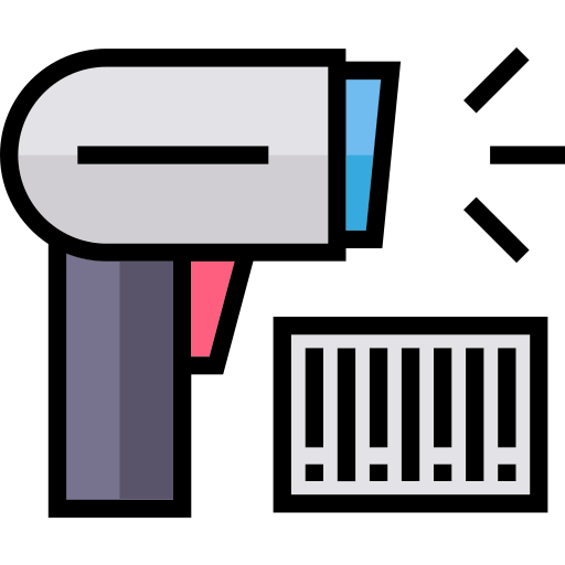 Barcode scanner Generic Outline Color icon