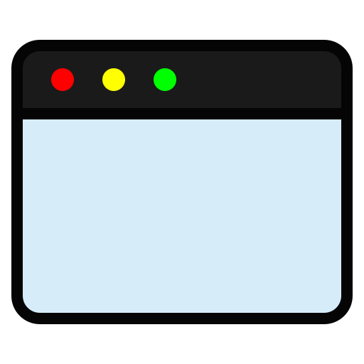 新しい窓 Generic Outline Color icon