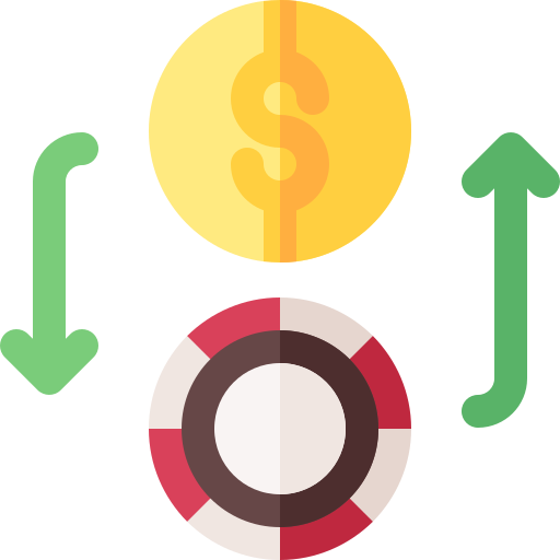 cambio valuta Basic Rounded Flat icona
