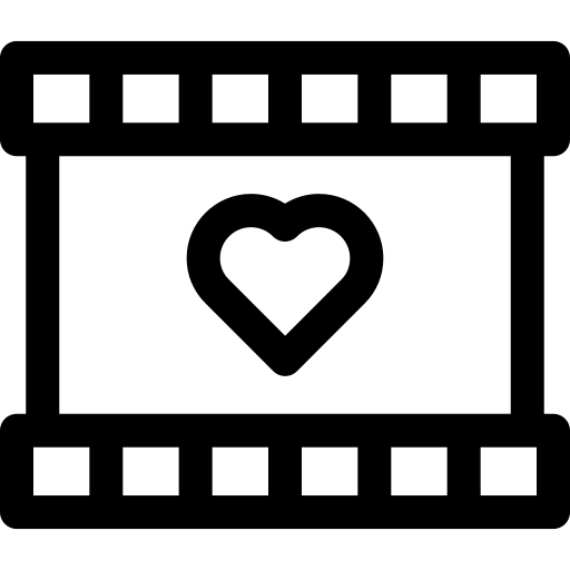 film Basic Rounded Lineal icona