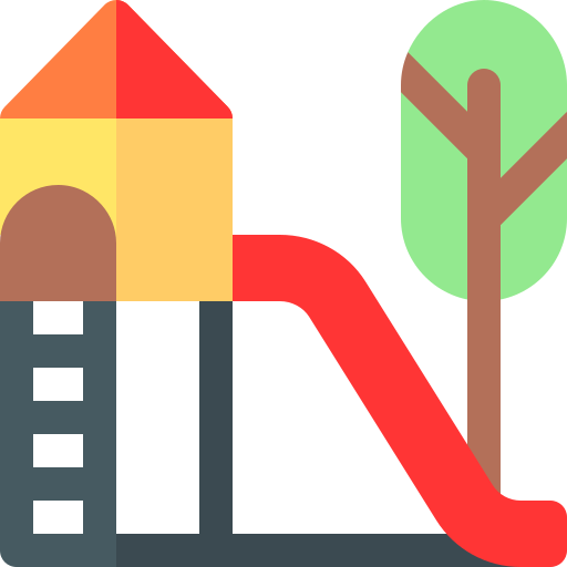 parque infantil Basic Rounded Flat Ícone