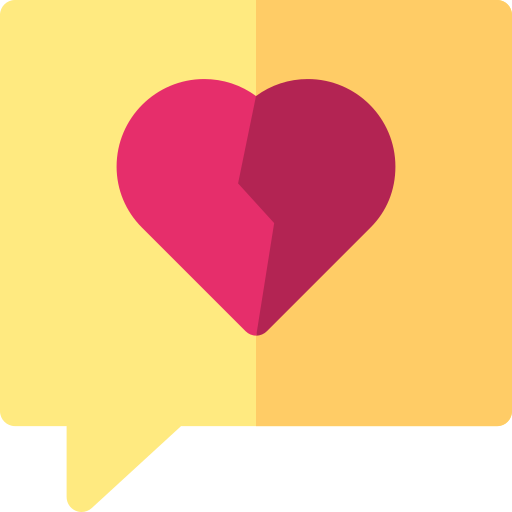 Heartbreak Basic Rounded Flat icon
