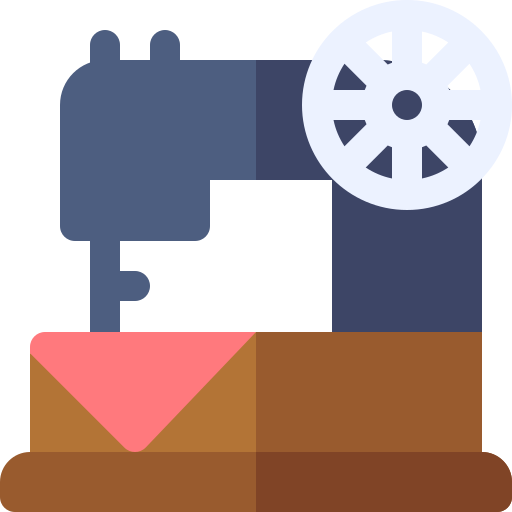Sewing machine Basic Rounded Flat icon