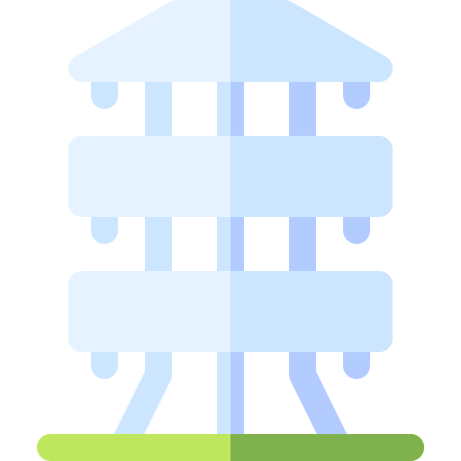 wieża energetyczna Basic Rounded Flat ikona
