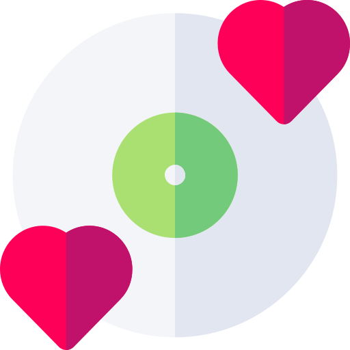 Love song Basic Rounded Flat icon