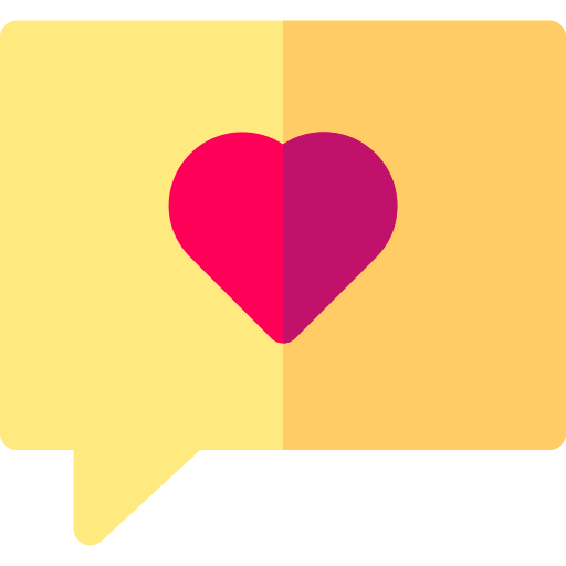 Love message Basic Rounded Flat icon