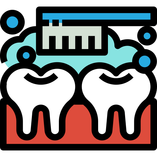 pulizia dei denti Generic Outline Color icona