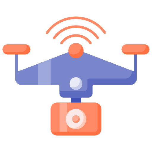 drone caméra Generic Flat Icône