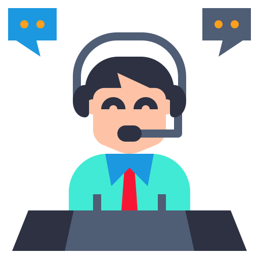 Call center agent Generic Flat icon