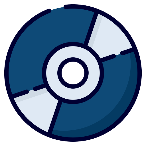 Compact disc Generic Outline Color icon