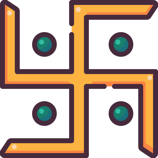 Swastika Generic Outline Color icon