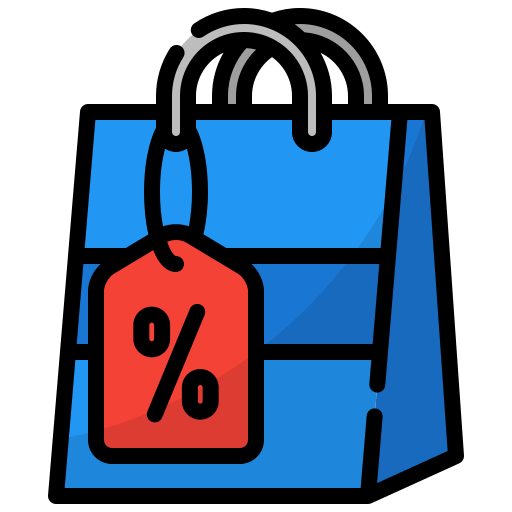 Shopping bag Generic Outline Color icon