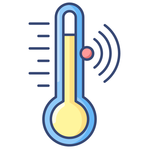 kontrola temperatury Generic Outline Color ikona