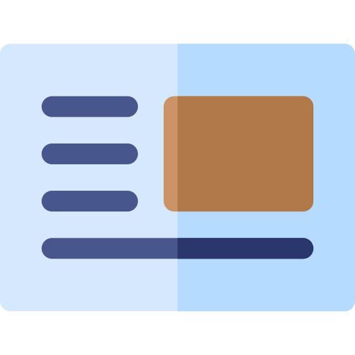 ポストカード Basic Rounded Flat icon