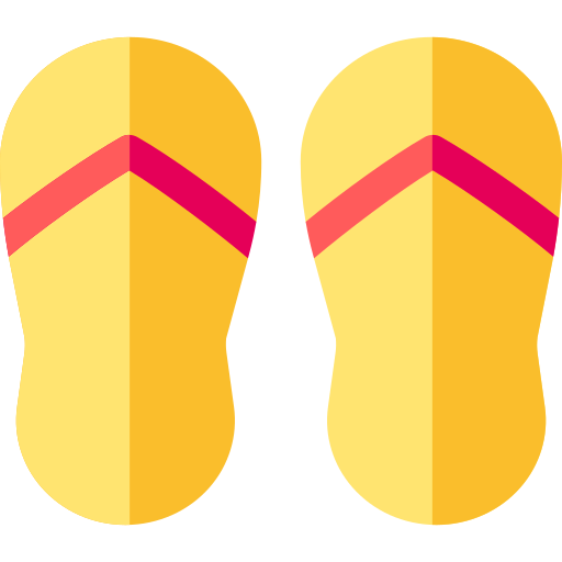sandálias de dedo Basic Rounded Flat Ícone