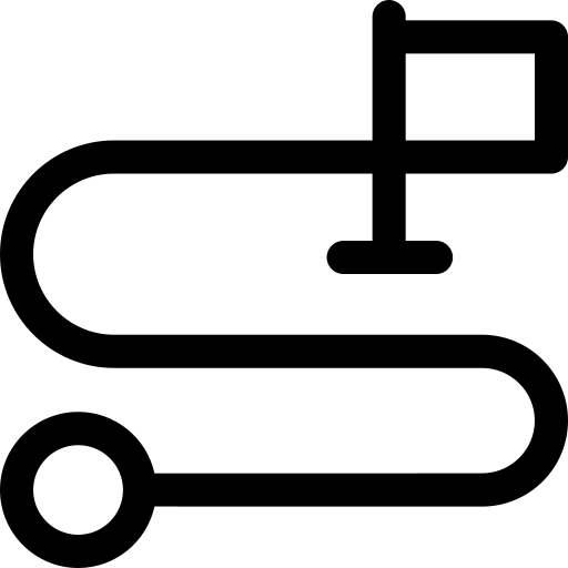 destination Basic Rounded Lineal Icône