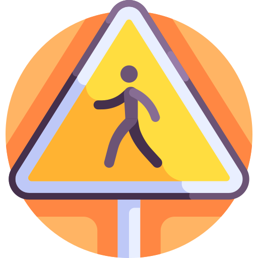 横断歩道 Detailed Flat Circular Flat icon