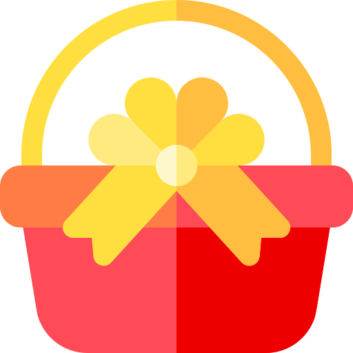 Gift basket Basic Rounded Flat icon