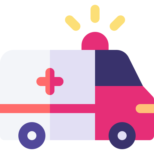 ambulancia Basic Rounded Flat icono
