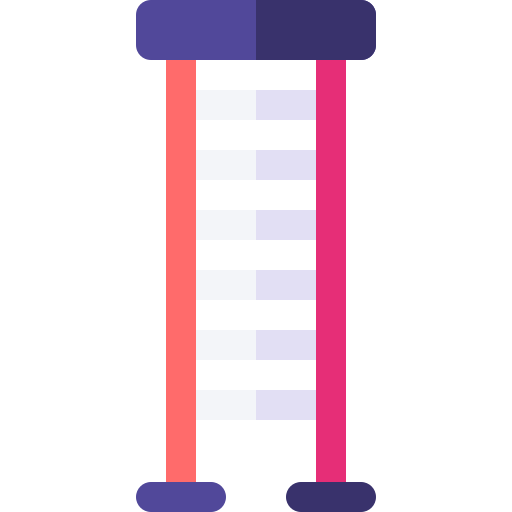 ladder Basic Rounded Flat icoon