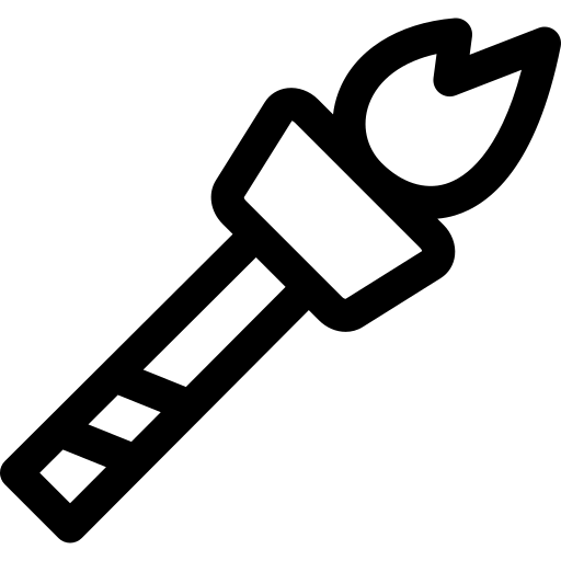 fakkel Basic Rounded Lineal icoon