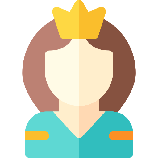 Princess Basic Rounded Flat icon