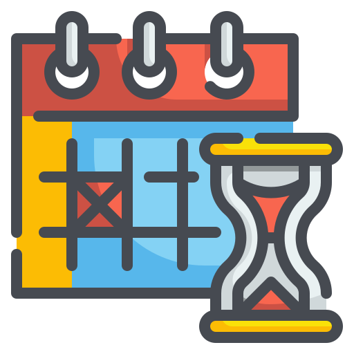 Hourglass Wanicon Lineal Color icon